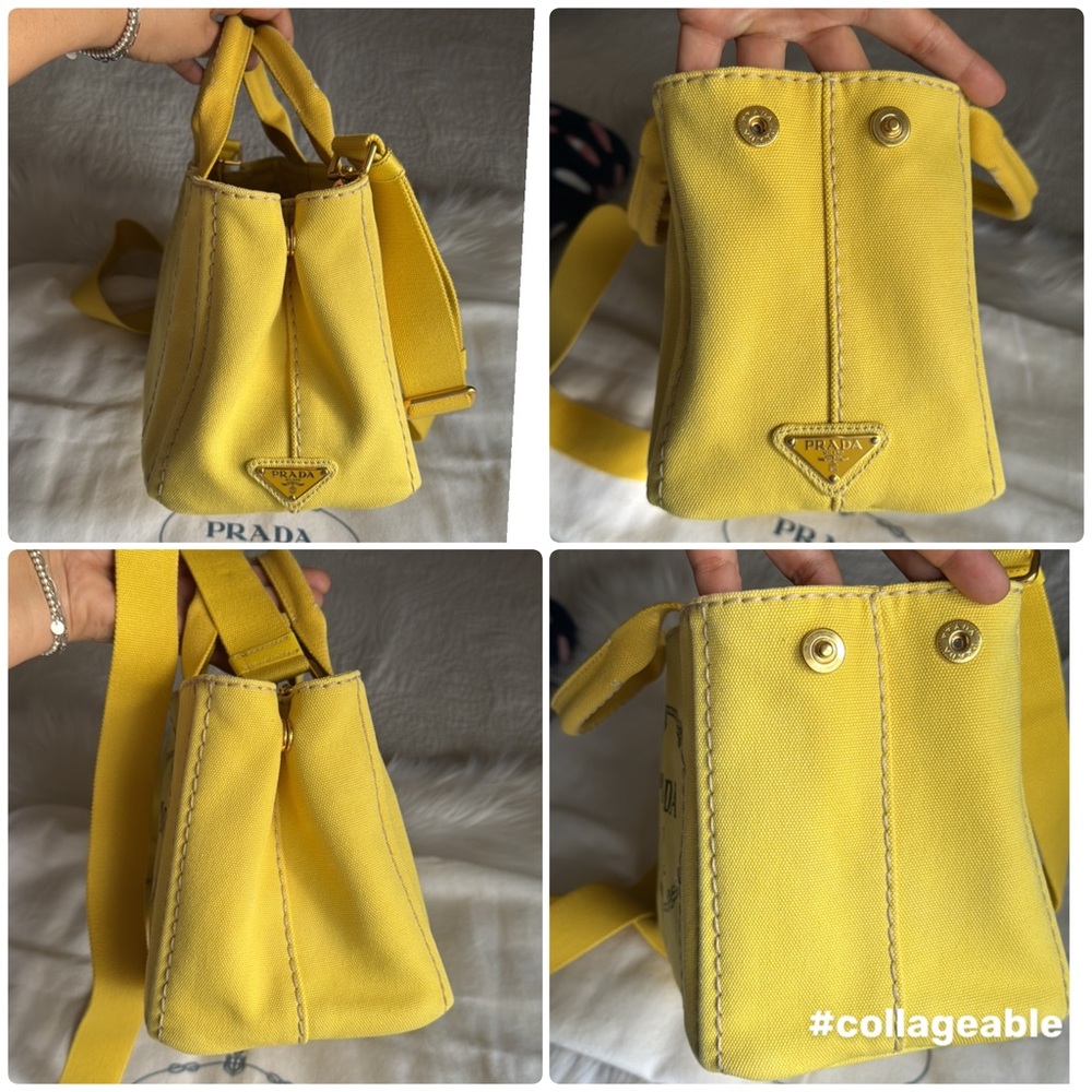 Prada Canapa Girasole 🌻 Small 2 way bag - Picture 7 of 17